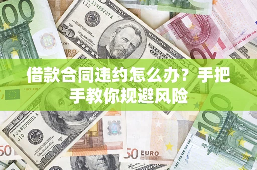 武汉借款合同违约怎么办？手把手教你规避风险
