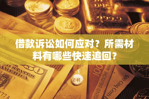 武汉借款诉讼如何应对？所需材料有哪些快速追回？