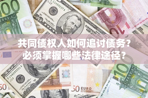 武汉共同债权人如何追讨债务？必须掌握哪些法律途径？