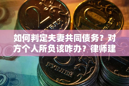 武汉如何判定夫妻共同债务？对方个人所负该咋办？律师建议