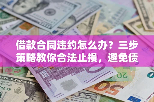 武汉借款合同违约怎么办？三步策略教你合法止损，避免债务危机升级