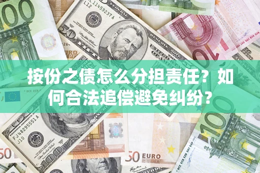 武汉按份之债怎么分担责任？如何合法追偿避免纠纷？